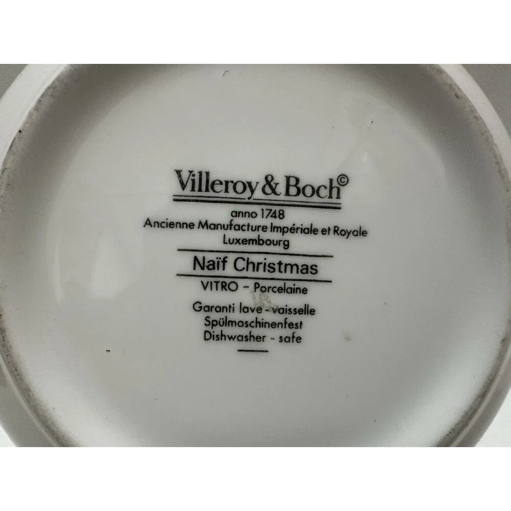 Villeroy & Boch Naif Christmas white round serving bowl